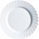 Plato llano 24,5 cm Trianon color blanco
