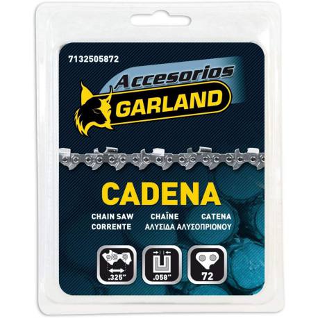 Cadena motosierra 72 eslabones garland