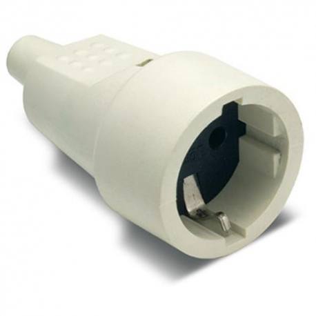 Base móvil TT PVC goma 16A-250V blanco