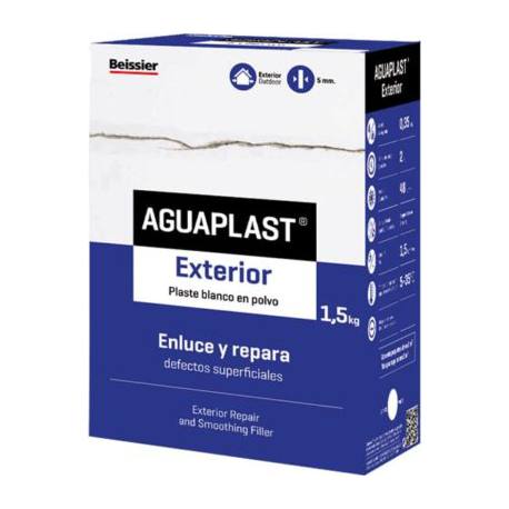 Emplaste Aguaplast exterior reparador en polvo 1,5 kg