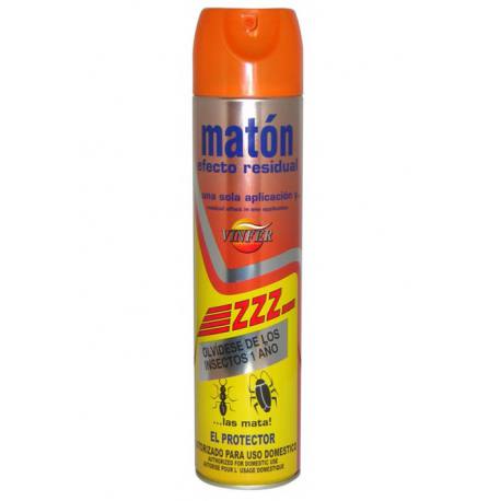 Aerosol Vinfer maton insecticida efecto residual rastreros