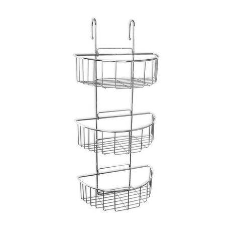 Cestillo metalizado para mampara ovalado Tatay 3 alturas