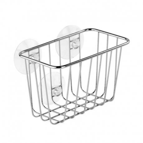 Cestillo de metal con ventosa para baño Tatay rectangular varias medidas