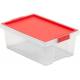 Caja de almacenamiento multiusos con tapa roja Tatay New