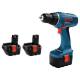 Taladro atornillador Bosch GSR 14.4 V + 3 baterias - 1