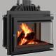 Chimenea insertable hierro fundido Simple cristal derecho 8 kW