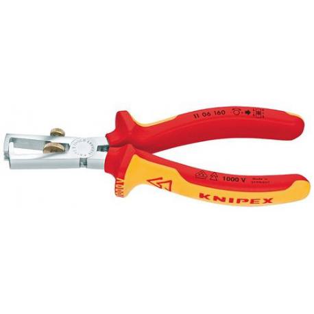 Alicate pelacables Knipex aislado 1000v 160mm