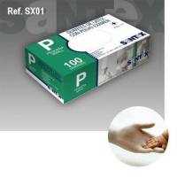 guante latex desechable con polvo 100 unid