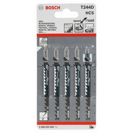 Hoja sierra calar Bosch T244D 5 unidades
