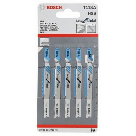 Hoja sierra calar Bosch T118-A 5 unidades