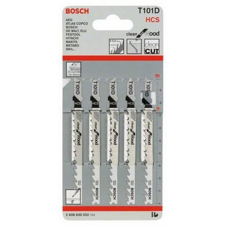 Hoja sierra calar Bosch T101D madera 5 unidades
