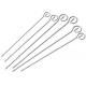 Pinchos brocheta aceo inoxidable 35 centímetros 6 unidades