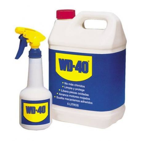 Aceite lubricante WD-40 5 L con spray pulverizador