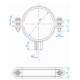 Abrazaderas Index AB-M8 para tubería de desagüe