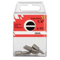 Punta de atornillar boca plana Bianditz 1/4