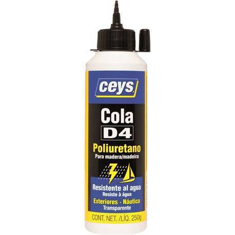 Cola de poliuretano para madera Ceys D4 250 Gr