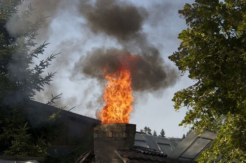 Incendio chimenea