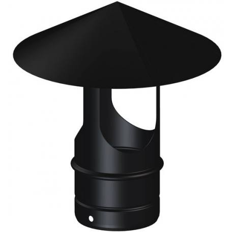 Sombrero Aspirador Negro para chimeneas