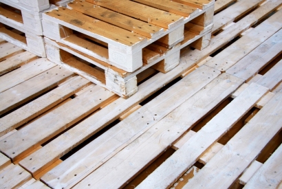 Muebles con palets de madera.